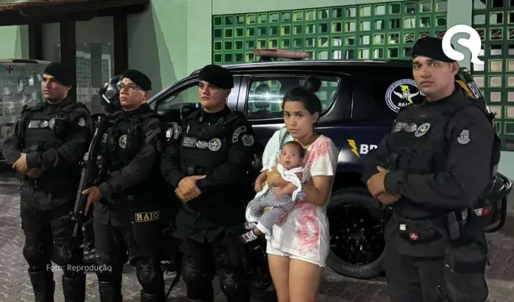 Composição do CPRAIO salva bebê que estava engasgado, em Marco