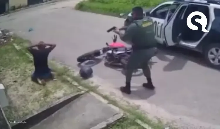 Assaltante toma moto de trabalhador e é preso segundos depois no Ceará; vídeo