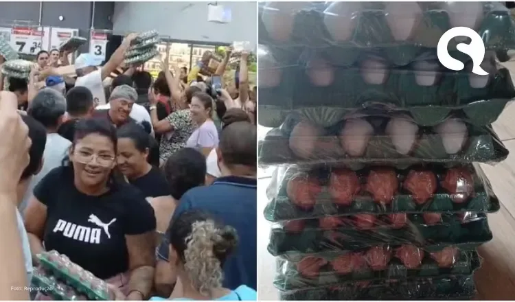 Promoção de ovos gera tumulto em supermercado de Fortaleza; veja vídeo