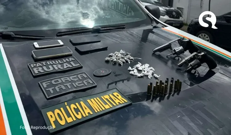 PMCE captura quatro pessoas por porte ilegal de arma de fogo e associação criminosa em Miraíma
