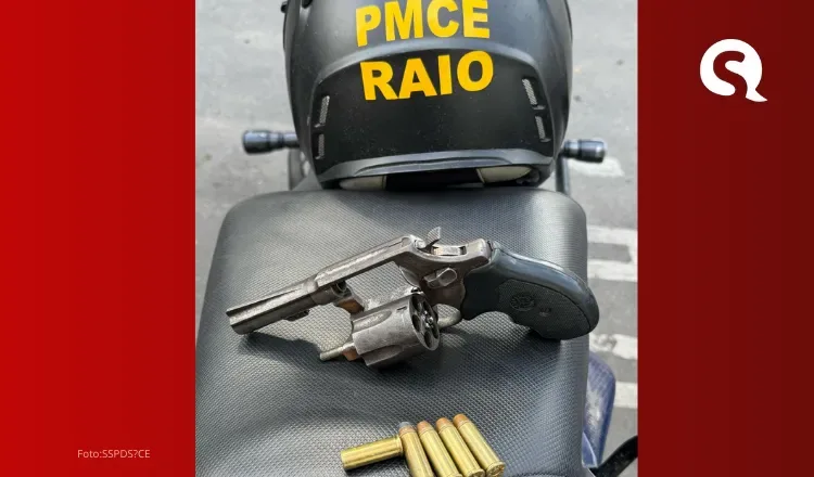Homem com mandado de prisão em aberto é preso pela Polícia portando arma de fogo em Sobral