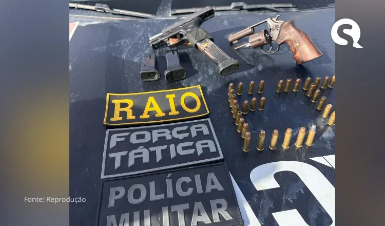 PMCE captura dupla e apreende duas armas de fogo em Almofala