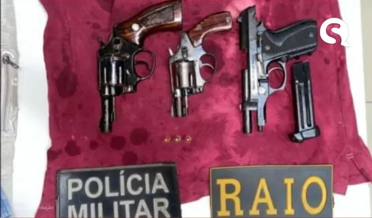 PMCE apreende três armas de fogo durante ação em Barroquinha