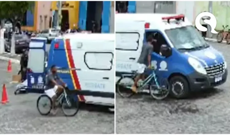 Homem furta celular de dentro de ambulância enquanto equipe socorre vítima de acidente