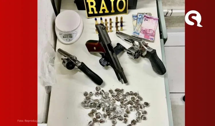 Polícia apreende armas de fogo e drogas em Santana do Acaraú
