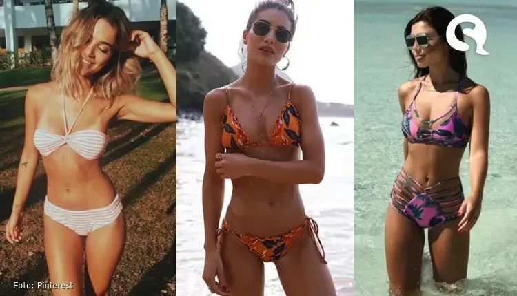 Looks monocromáticos com biquínis: tendência que alonga e valoriza
