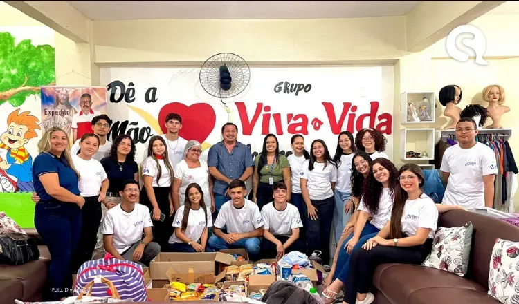 Jovens aprendizes do IJOVEM promovem solidariedade em Sobral com arrecadação de alimentos para instituição que acolhe pessoas em tratamento de câncer