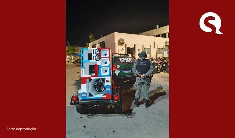 BPMA da PMCE realiza prisão por poluição sonora em Sobral e apreende equipamento de som automotivo