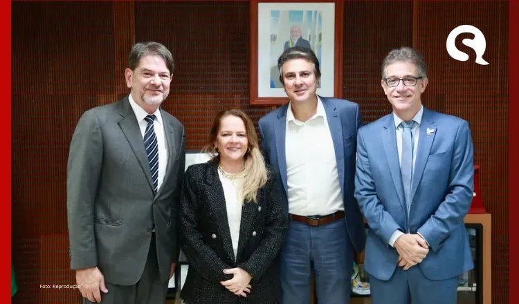Camilo recebe Cid e reitora da UVA em meio à articulação para hospital universitário em Sobral