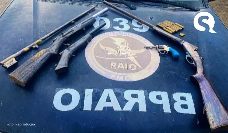 Polícia Militar apreende armas de fogo e munições em Hidrolândia