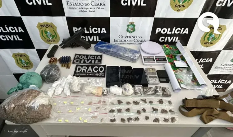 PCCE prende homem em flagrante com arma de fogo e drogas em Sobral.