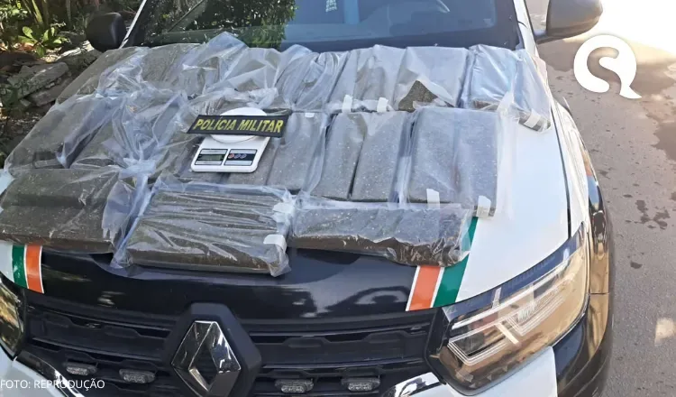 PMCE apreende mais de 32 quilos de maconha em casa abandonada