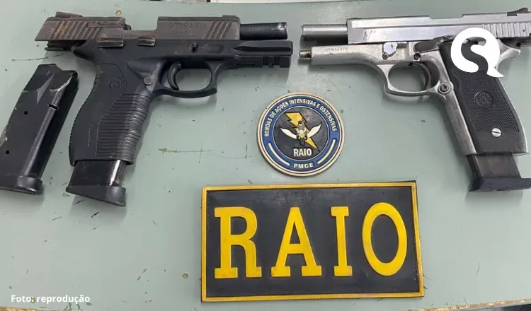 PMCE captura dupla e localiza armas enterradas em Canindé