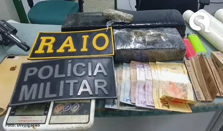 PMCE captura suspeito com 1,5 kg de maconha e arma de fogo em Canindé