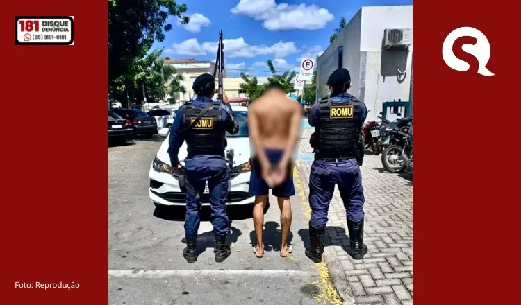 Homem com dívida de pensão alimentícia é preso durante patrulhamento no Centro de Sobral