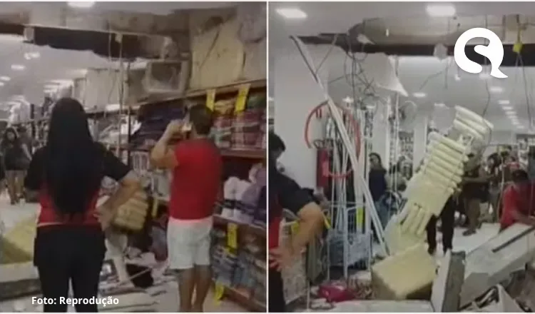 Desabamento em loja recém-inaugurada deixa três feridos em Maracanaú