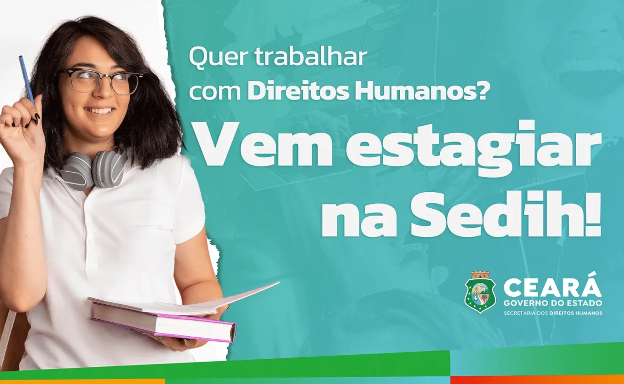 Secretaria dos Direitos Humanos abre seleção para estágio de nível superior com 15 vagas em diversas áreas; inscrições até 18 de setembro