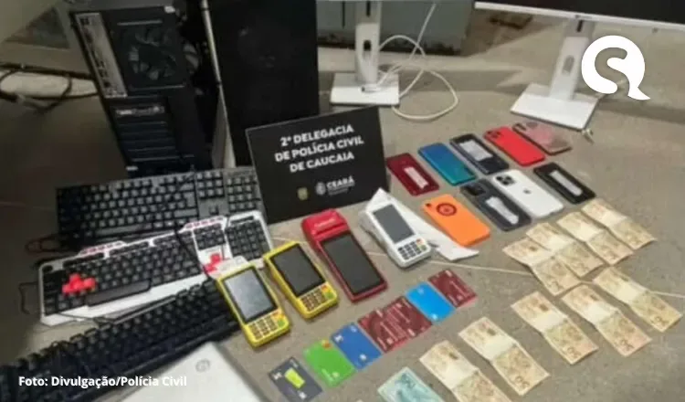 Quadrilha é presa suspeita de aplicar golpes virtuais em Caucaia, no Ceará