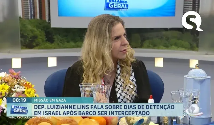 Luizianne Lins narra privação de sono, água e comida durante detenção em Israel
