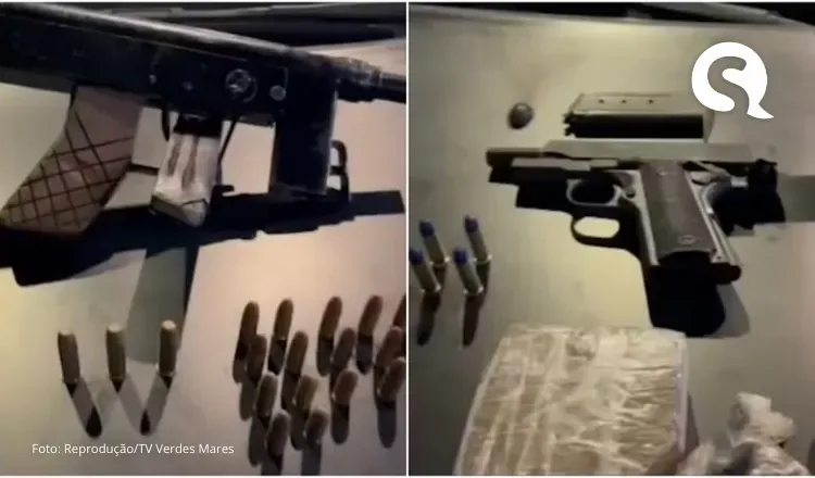 Mulheres com criança de colo portando droga e explosivo trocam tiro com policiais no Ceará