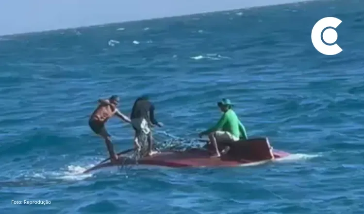 Pai e filho são resgatados à deriva em alto mar se alimentando de leite e sal