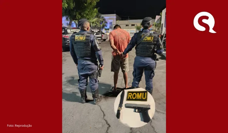 Romu frustra possível assalto e detém indivíduo com simulacro de arma de fogo e arma branca em Sobral