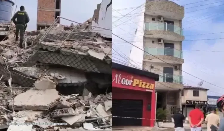 Hotel desaba em Tianguá e deixa ao menos uma pessoa morta