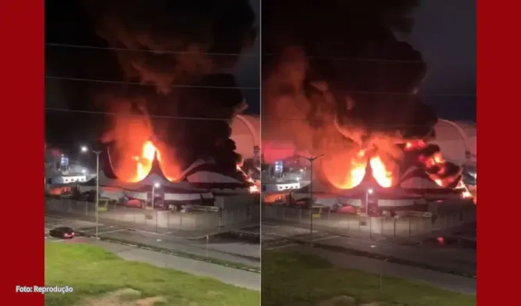 Incêndio atinge estrutura do Circo do Tirú em Natal; ninguém ficou ferido
