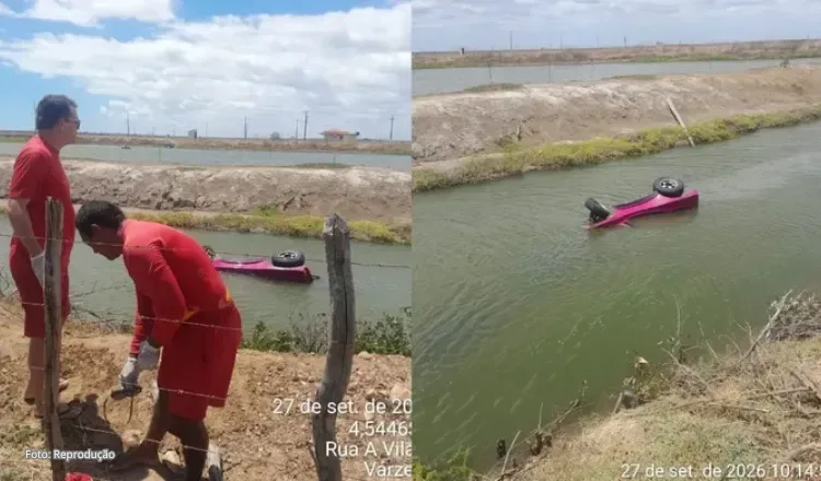 Homem morre após buggy capotar e cair em canal em Aracati
